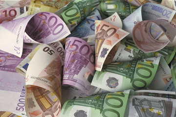 Euro, Banknoten, Geldscheine, Geld, Währung
