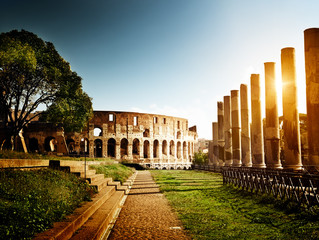 Colosseum in Rome, Italy - obrazy, fototapety, plakaty