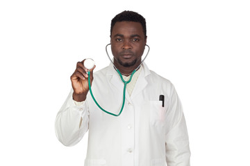 African american doctor making a medical examination