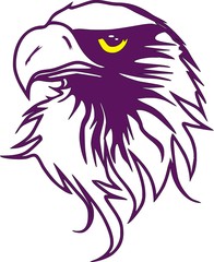 Purple Eagle Drawing