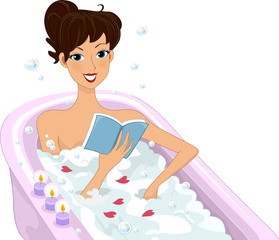 Obraz na płótnie Canvas Bubble Bath Day