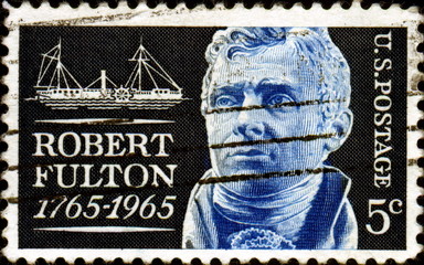 Robert Fulton. 1765-1815. US Postage.