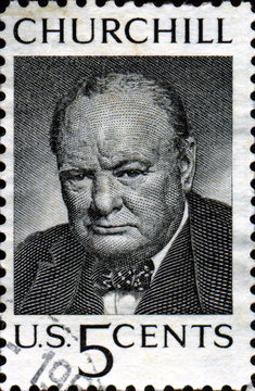 Winston Churchill. 1874-1965. US Postage.