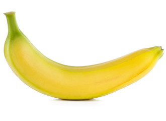 Ripe banana isolated on white background