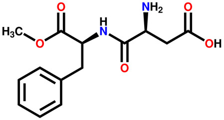 Aspartame structural formula
