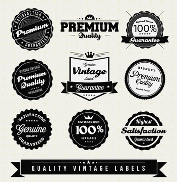 Vintage Style Premium Quality Labels and Stickers