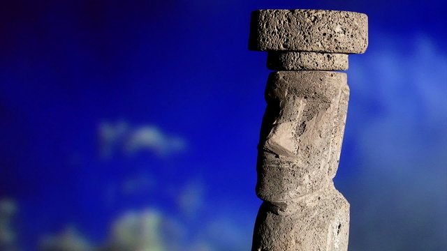 Rapa Nui, monumental statue, moai, Easter Island,