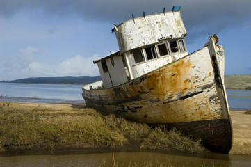 Boat Stuck in Mud