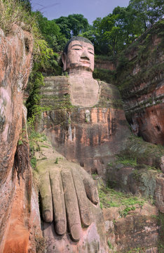 Fototapeta giant buddah of leshan sichuan