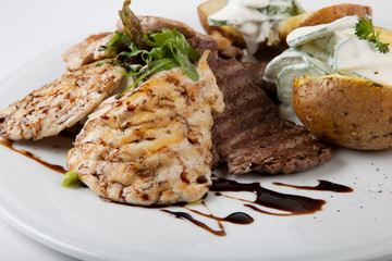 Meat with potatoes