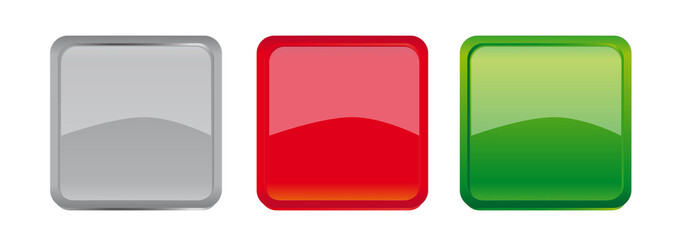 Blanc Buttons plastic glossy