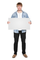 Man showing sign