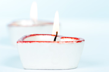 Heart shaped candle