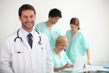 Fototapeta premium portrait of a doctor