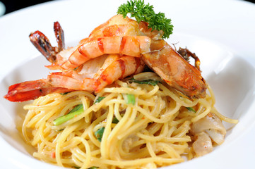 Pasta with seafood