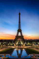 Schilderijen op glas Eiffeltoren Parijs Frankrijk © Beboy
