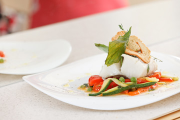 fish with vegetables
