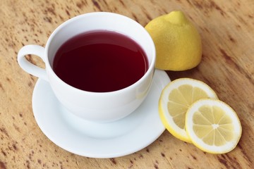 Cup of  fruit tea
