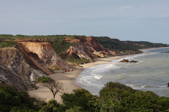 Brasile,spiaggia di Tambaba, Paraiba