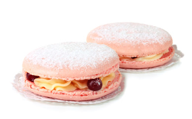 Two сakes isolated on white