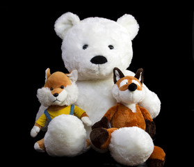 Teddy bear with friends
