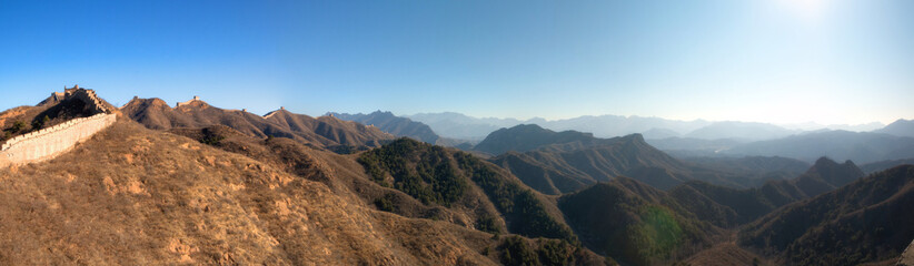 Great Wall of China / Chinesische Mauer - Panorama