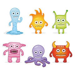 Cartoon monsters