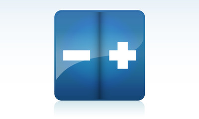 The plus and minus button