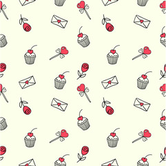 Seamless valentine pattern