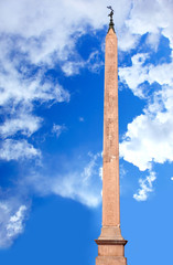 The Egyptian Obelisk In Navona Square, Rome