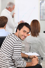 Obraz premium Business studies student