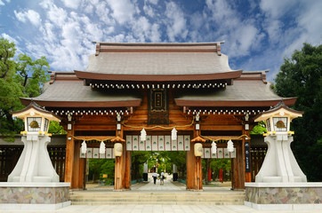 Fototapeta premium Minatogawa Shrine in Kobe, Japan