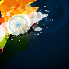 abstract indian flag