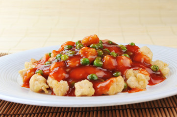chicken with red sauce