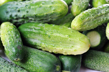 green cucumbers.