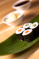 sushi on the leaf