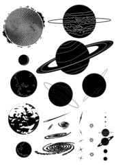 惑星シルエット