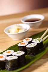 sushi on the leaf