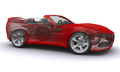 3D rendered Concepts Sports Car