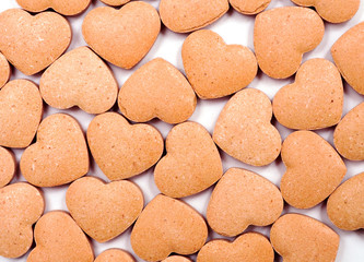 Red hearts background