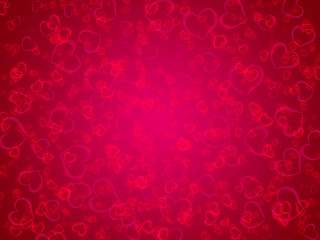 Valentine's day background with hearts