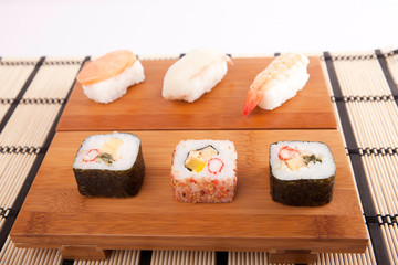 sushi pieces