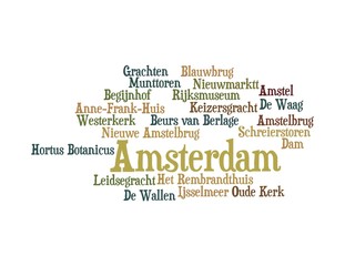 Amsterdam word cloud