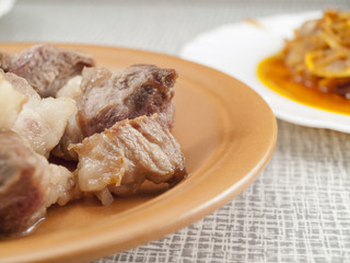 Meat pieces