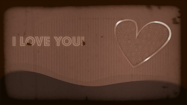 Valentinstag Vintage Retro Film DUNKEL
