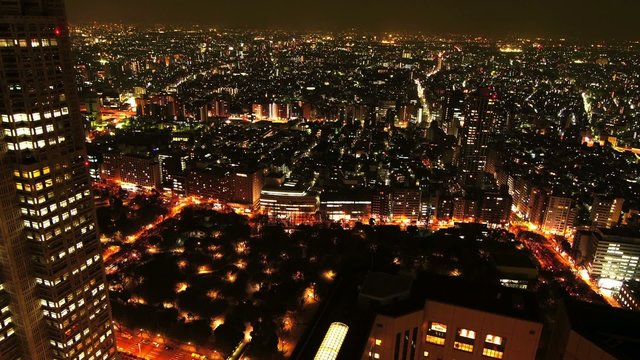 "The tokyo night city." Time Lapse