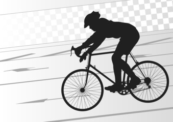 Sport road bike rider bicycle silhouette