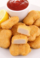 nugget and ketchup