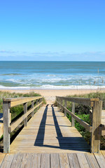 boardwalk to the beach st augustine beach florida usa