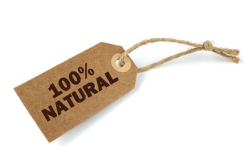 100% Natural label
